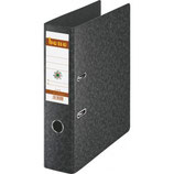 BENE Ordner A4 91300 - 8 cm bzw 91500 - 4,5 cm, Hartpappe schwarzgrau marmoriert