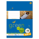 URSUS Green Format-X Heft FX15 A4 20 Blatt liniert 9 mm mit Korrekturrand