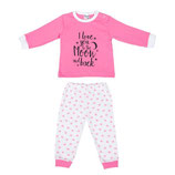 Babypyjama Beeren Moon pink