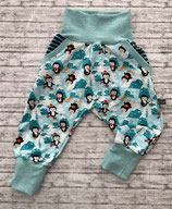 Babyhose Pinguin in Schnee, Grösse 80