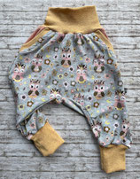 Babyhose Eulen rosa/grau, Grösse 86