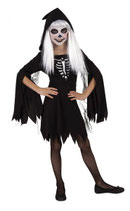 SCHELETRINA INCAPPUCCIATA  11/15 ANNI - s8665 (ESCLUSO ACCESSORI)
