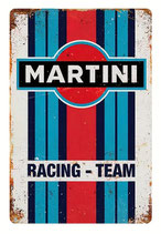 Retro Blechschild 20x30 - Martini Racing Team