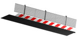 Guard Rail Barriers with Debris Fencing (2m)