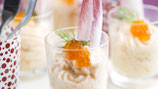 Mousse van forel - salade van appel/bieslook