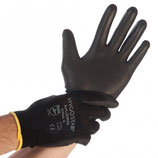 Artikelnummer: 33933-33935 Nylon-Feinstrick-Handschuh mit PU-Beschichtung BLACK ACE