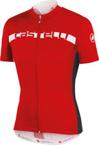 CASTELLI PROLOGO 4 JERSEY FZ, rot/schwarz