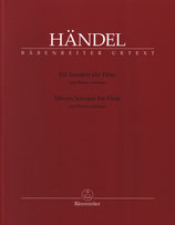 Händel - 11 Sonaten für Flöte und bezifferten Bass
