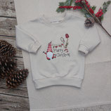 Daily Hoodie "Tomte Merry Christmas" auf creme, Größe 74