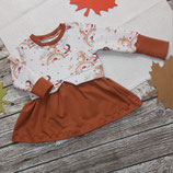 Girly Sweater "Herbstwanderung" mit cognac Gr. 80