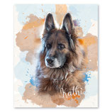 Tierportrait-art auf Leinen