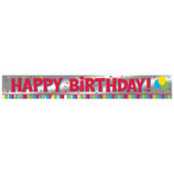 Folien-Banner *Happy Birthday* 183 cm