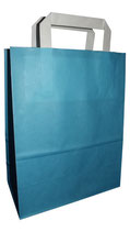 Papiertragetaschen 18+8x22cm blau