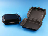 Klappbox mit Deckel 1 Fach EPS (Styropor) 240x210x70mm (ca. 1000ml) anthrazit