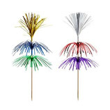 Deko-Picker 18cm farbig sortiert "Fireworks" 3-lagig