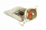 Murmel transparent mit Streifen