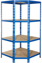 B-Ware Eckregal Rio blau teilweise mit kratztern und gebrochenen Platten