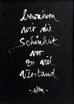 A5-Kalligrafie "Schönheit"
