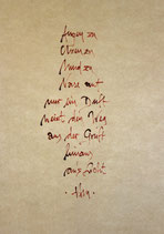 Handschrift "An´s Licht"