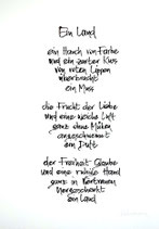 Kalligrafie A3 "Ein Land"