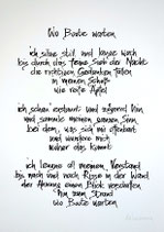 Kalligrafie A3 "Wo Boote warten"
