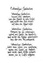 Kalligrafie A3 "Lebendige Gedanken"