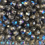 Cipollotti Sfaccettati 3x4mm Grigio Scuro AB 50pezzi