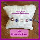 Kit Bracciale Base Sfere Swarovski Rosa