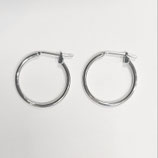 Base Orecchini a Cerchio 20mm Argento