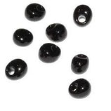 Magatama Beads 4mm MA401 Nero Lucido