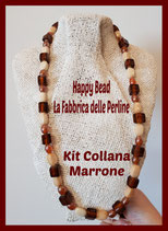 Kit Collana Base Cavetto Marrone