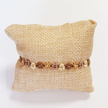 Kit Miyuki Flora Necklace / Bracelet Gold-Cream-Bronze