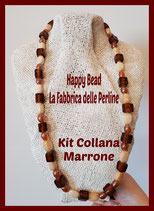 Kit Collana Base Cavetto Marrone