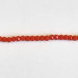 Cipollotti Sfaccettati 3x4mm Rosso Coprente Lucido 50 pezzi