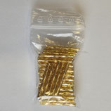 Bugle Beads 25mm 50pezzi col. ORO Silverline