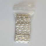 Bugle Beads 25mm 50pezzi col.Argento Silverline