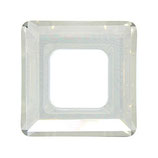 Square Ring Swarovski (4439) 14mm Crystal Silver Shade