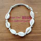 Bracciale Conchiglie di Ciprea colore Bianco