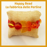 Kit Bracciale Elastico Arancio/Rosso