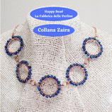 Kit Wirework Necklace Zaira color Bicolor Blue China and Metal Blue