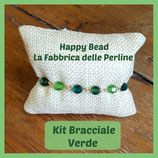 Kit Bracciale Base Sfere Swarovski Verde