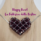 Corso Online e Kit Ciondolo Cuore GRANDE colore AMETISTA