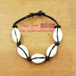 Bracciale Conchiglie di Ciprea colore Nero