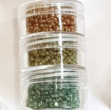 Kit Miyuki Rocailles 11/0 Collezione Gemstone versione TERRA