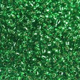 Hexagon Beads mis.11/0 (016) Verde Silverline