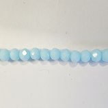 Cipollotti Sfaccettati 3x4mm Azzurro Coprente Lucido 50 pezzi