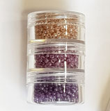 Kit Miyuki Rocailles 11/0 Collezione Gemstone versione POLVERE