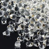 Drop Beads DP12 col. Trasparent Silver