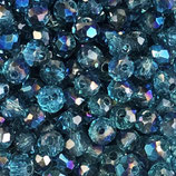 Cipollotti Sfaccettati 3x4mm Azzurro Erinite AB 50 pezzi