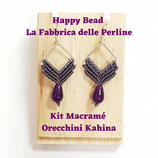 Kit Macramé Kahina Earrings color Viola